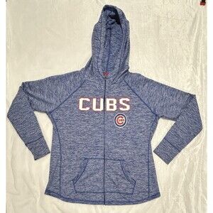 G-III 4Her By Carl Banks Womens 2XL Chicago Cubs Baseball Full Zip Hoodie
